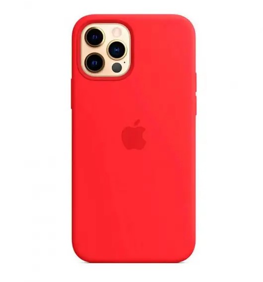 Silicone Case Full Protective (AA) для iPhone 14 (6.1") (Red)-0